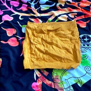 Mustard stretchy tub top size s/m